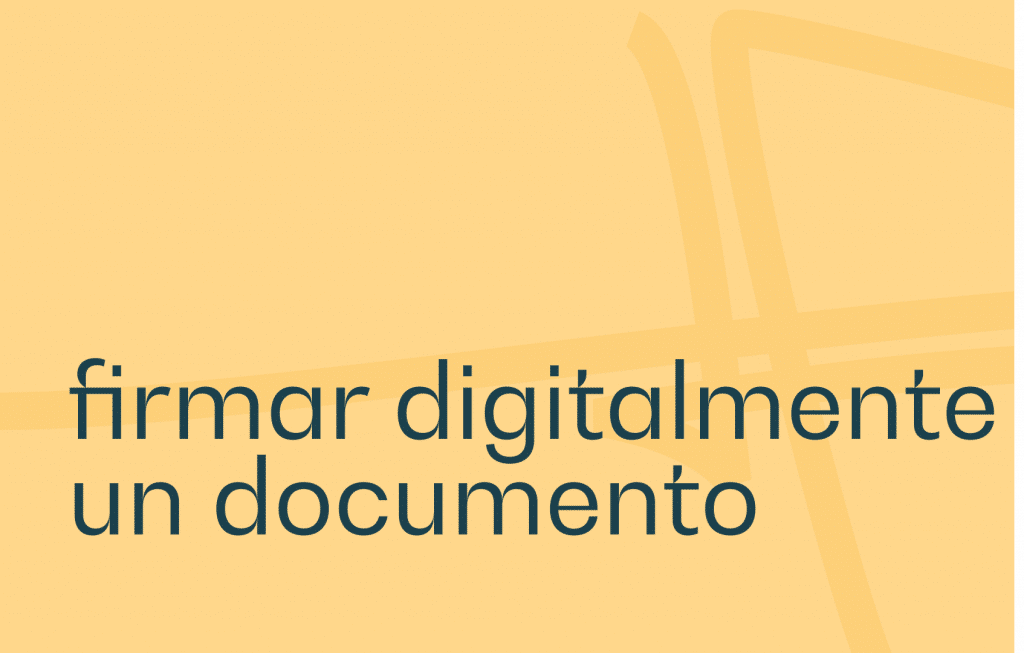 Cómo firmar un documento mediante firma electrónica