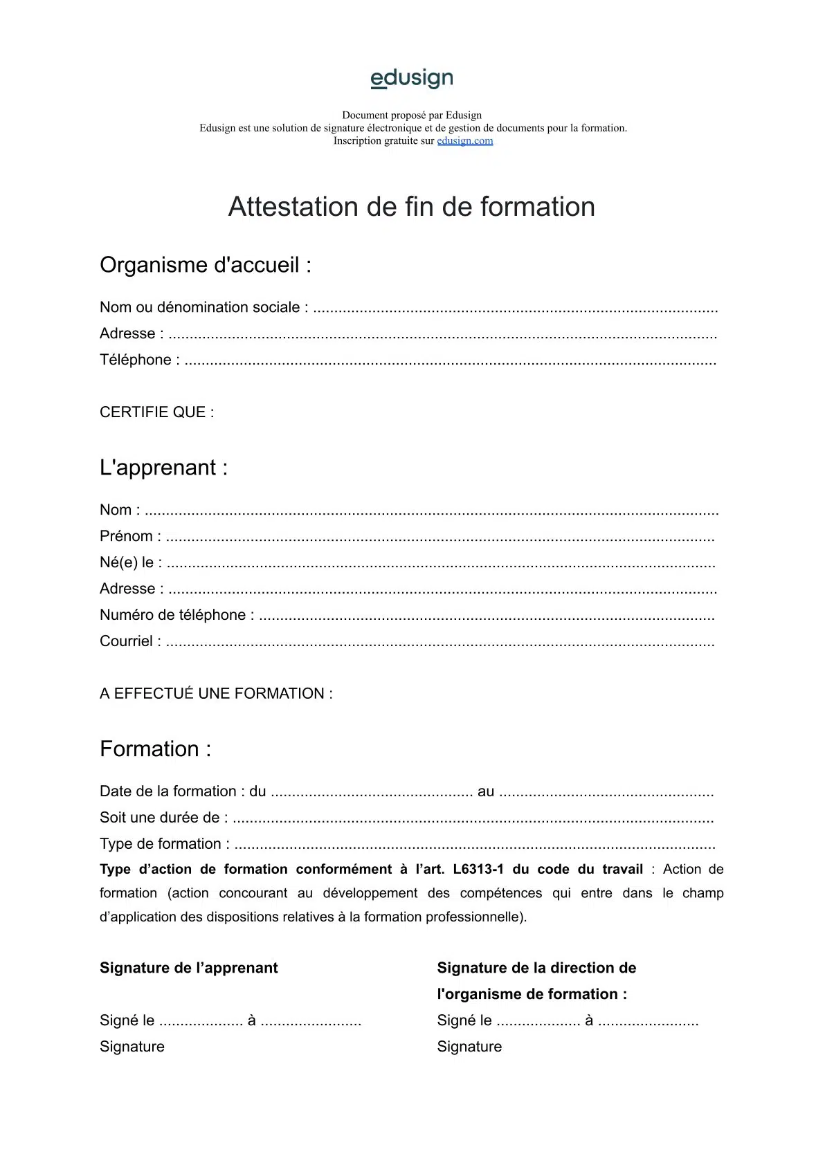 Modèle de Certificat de Scolarité 8