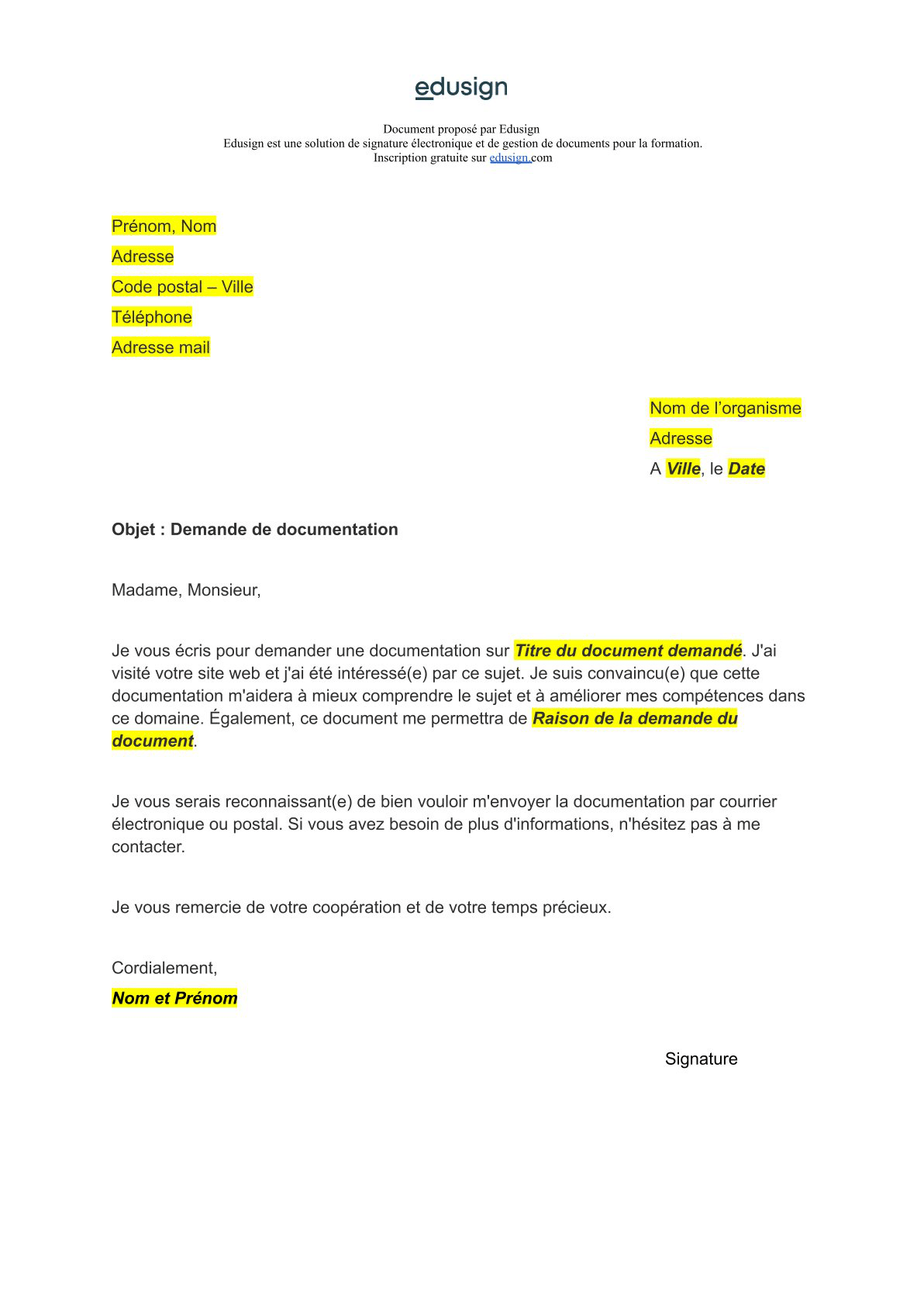 Comment Envoyer Un Courrier De Cong Pour Vente TZXPTR