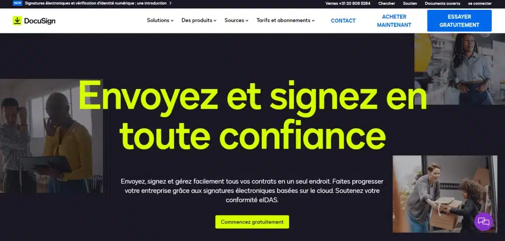 Docusign meilleur logiciel signature electronique 