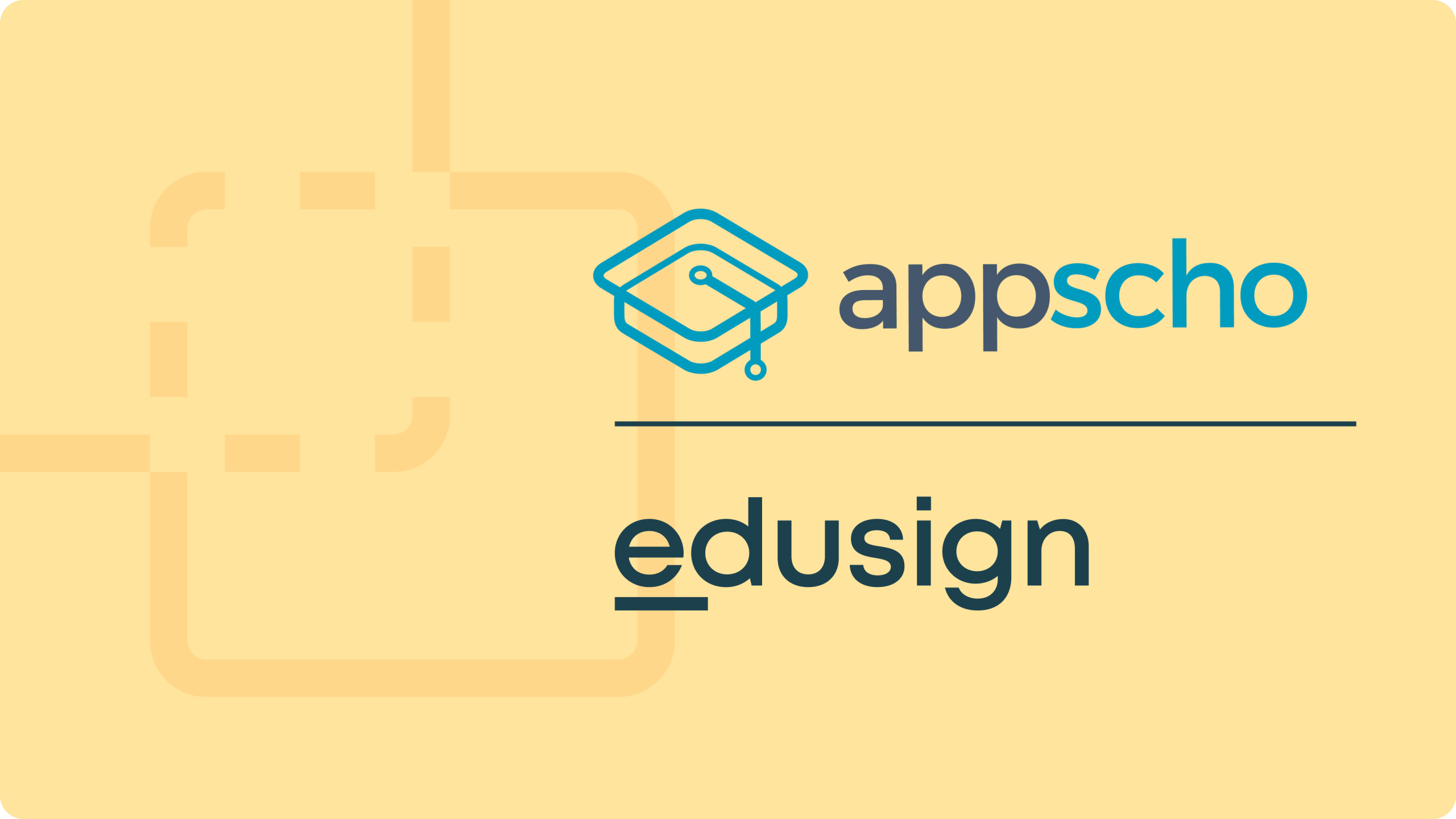 Logos d'AppScho et d'Edusign