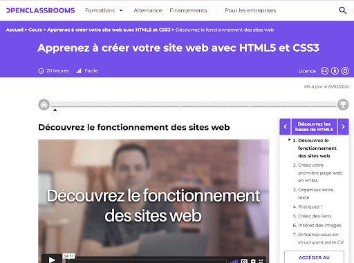 aperçu d'un cours en ligne sur la plateforme 360Learning