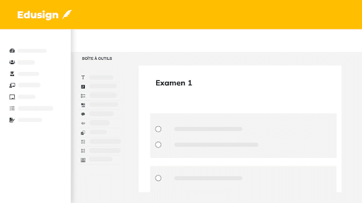 exemple de questionnaire disponible sur Edusign