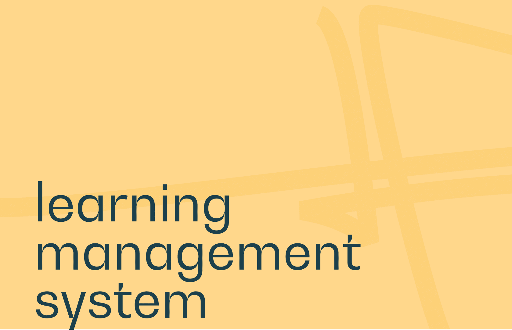 The learning management system (LMS) is a software package for managing an e-learning platform. It has two main functions: learning and management.