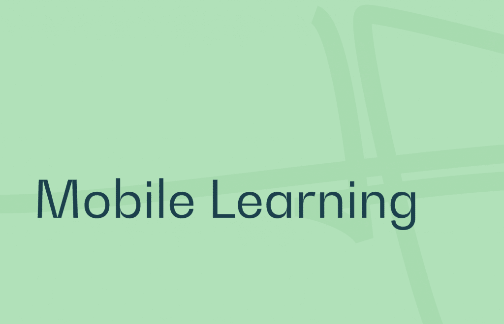 Mobile Learning