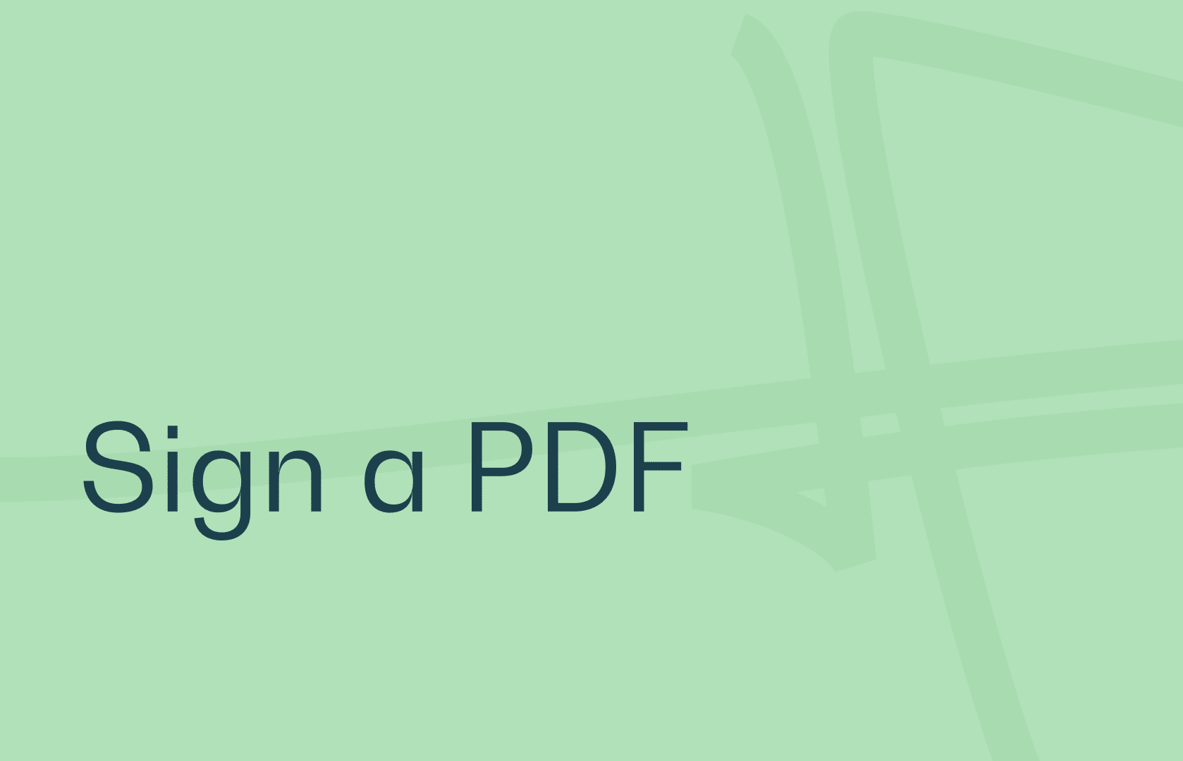 sign a pdf without printing